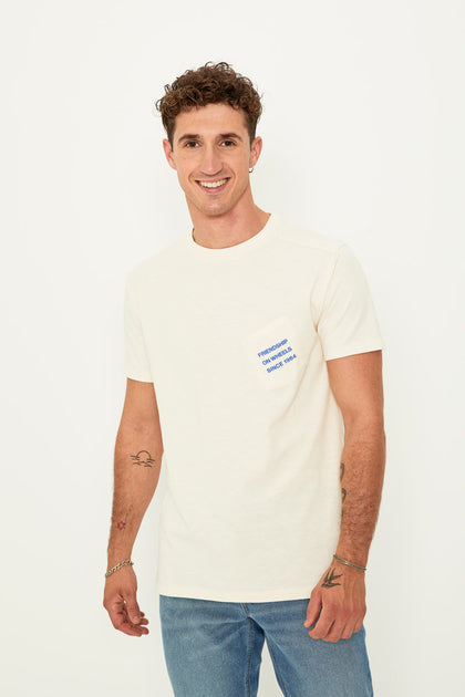 Friends pocket T-shirt (Off White)