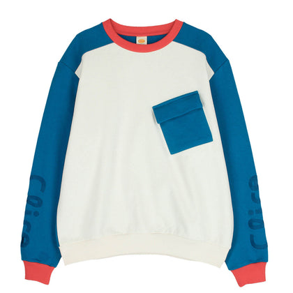 Slant pocket sweatshirt (Blue)